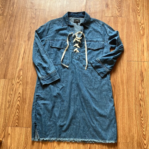 Joe’s Jeans Eveline lace-up denim dress - Picture 2 of 4